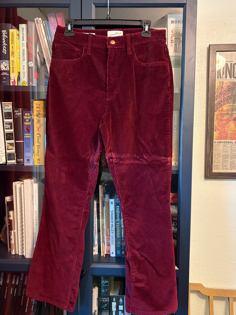 Universal Thread Women's Flare Corduroy Jeans - Burgundy
